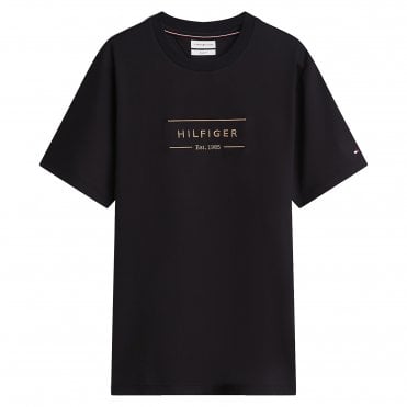 Tommy Hilfiger T-shirt Μπλούζα Brand Love Κανονική Γραμμή