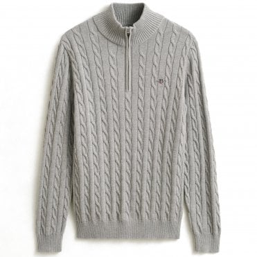 Gant Πλεκτό Half Zip Πλεξούδα Κανονική Γραμμή