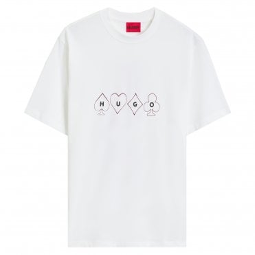 HUGO T-shirt Doudi Άνετη Γραμμή