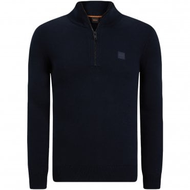 BOSS Πλεκτό Half-Zip Kanobix_S Κανονική Γραμμή
