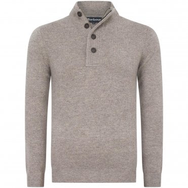 Barbour Πλεκτό Half Zip Sid Κανονική Γραμμή