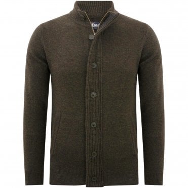 Barbour Ζακέτα Μάλλινη Patch Zip Thru Κανονική Γραμμή