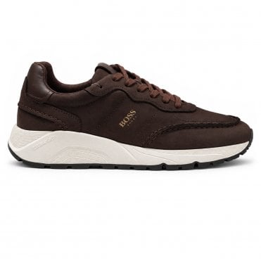 Boss Shoes Παπούτσι Sneaker Suede Δερμάτινο