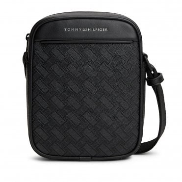 Tommy Hilfiger Τσαντάκι Δερμάτινο TH Monogram Mini Reporter