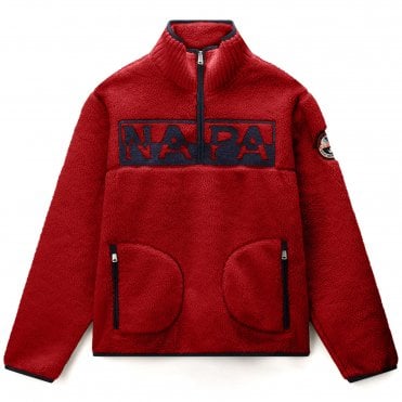 Napapijri Φούτερ Half-Zip Fleece Hz Putty Κανονική Γραμμή
