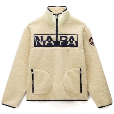 Napapijri Φούτερ Half-Zip Fleece Hz Putty Κανονική Γραμμή