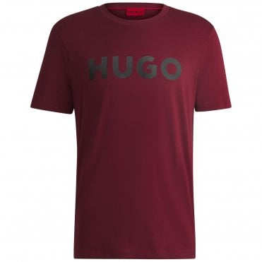 HUGO T-shirt Dulivio Κανονική Γραμμή