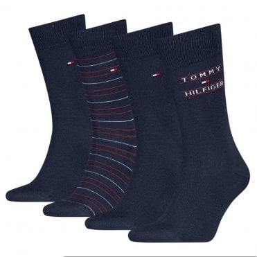 Tommy Hilfiger Κάλτσες || 4 Ζεύγη Gift Box