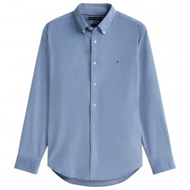Tommy Hilfiger Πουκάμισο Solid Corduroy Κανονική Γραμμή