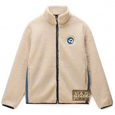 Napapijri Ζακέτα Fleece T-Archive FZ Putty Κανονική Γραμμή