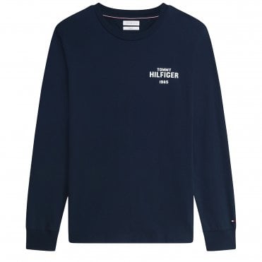 Tommy Hilfiger T-shirt Μπλούζα Hilfiger 1985 Graphic Κανονική Γραμμή