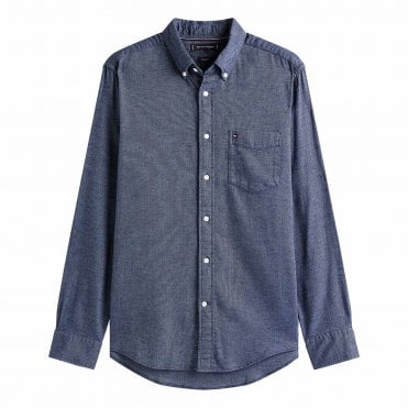 Tommy Hilfiger Πουκάμισο Flannel Dobby Κανονική Γραμμή