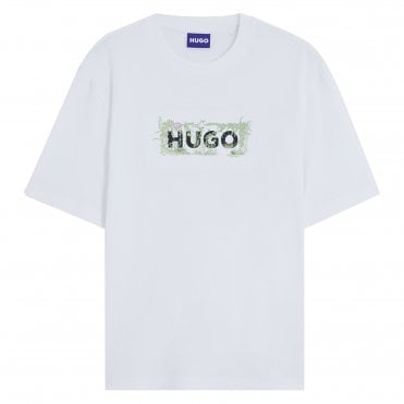 HUGO T-shirt Niviotee Κανονική Γραμμή